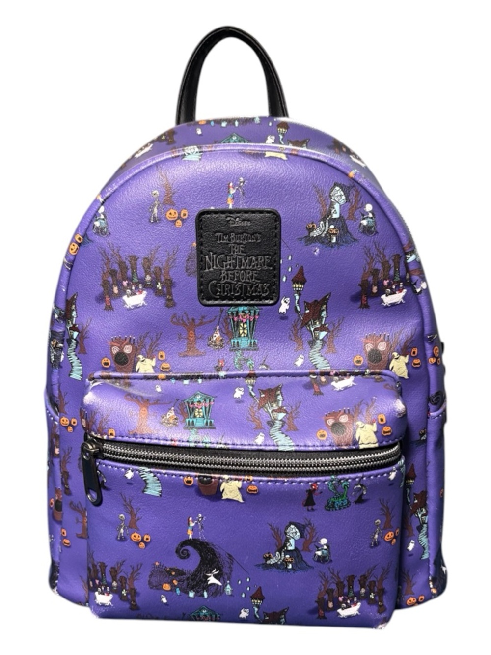 Loungefly Disney Nightmare Before Christmas Halloween Town Icons Mini Backpack